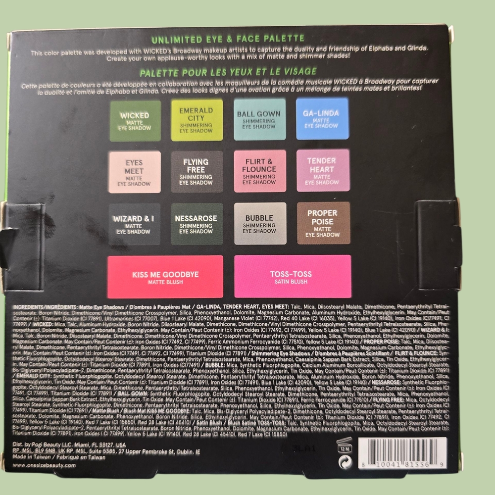 Wicked Eye & Face Palette By Hot Topic Limited Edision No Longer Sold NEW RARE - Picture 3 of 7